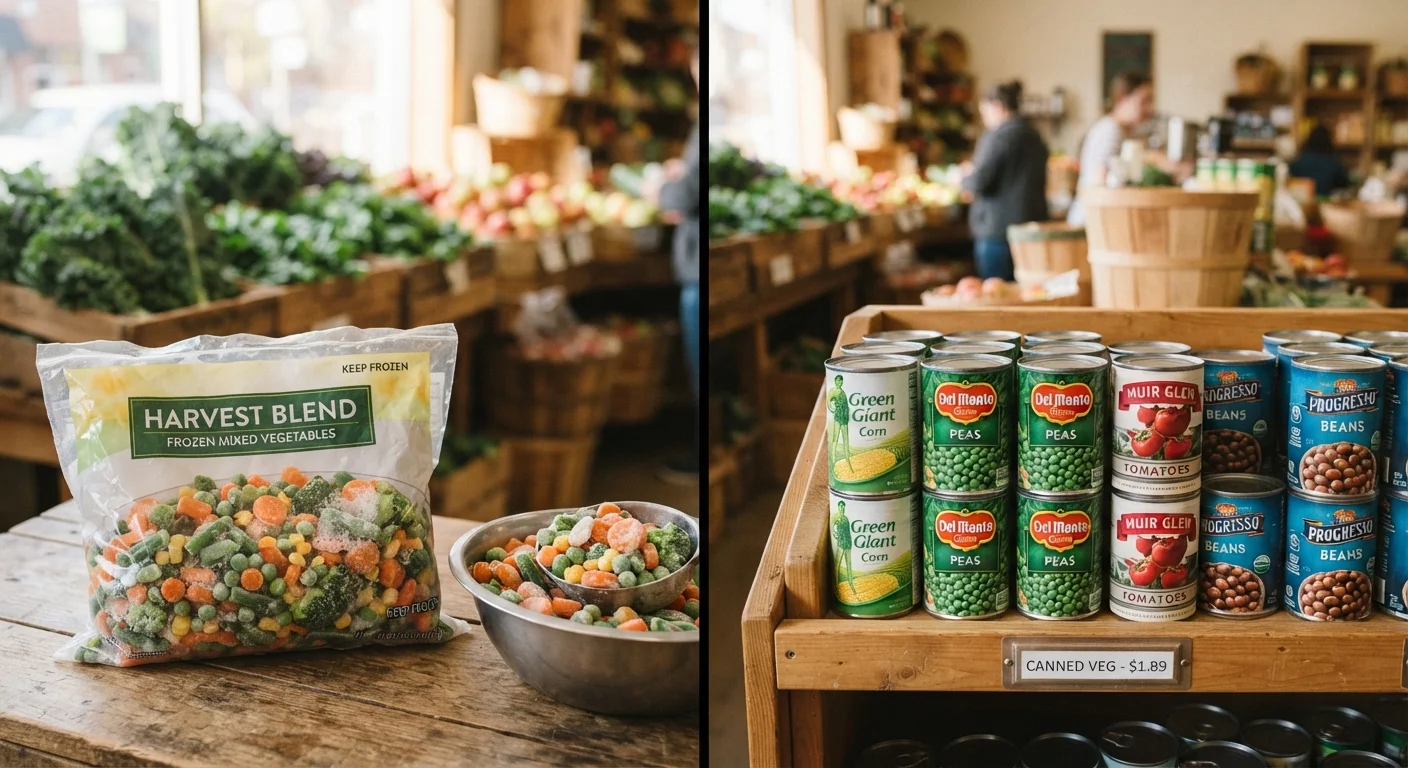 Why Frozen and Canned Vegetables Are Nutritionally Competitive With Fresh